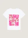 Givenchy T-shirt In Cotton With Flowers Print In Multi