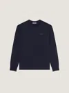 Givenchy Basic Cotton Crewneck Sweatshirt In Blue