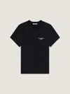 Givenchy Women Black Crew Neck T-shirt With Logo On Front And Back In Cotton Woman In Black