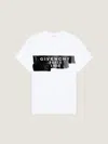 Givenchy White T-shirt With Lettering Logo On The Front In Cotton Woman In White