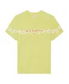 Givenchy T-shirt In Jersey With Stencil Effect  Reverse Print In Yellow