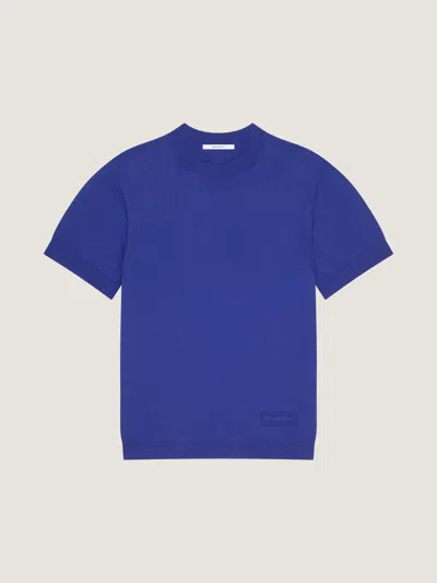 Givenchy T-shirt In Knit In Blue