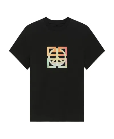 Givenchy T-shirt In Printed Jersey In Black