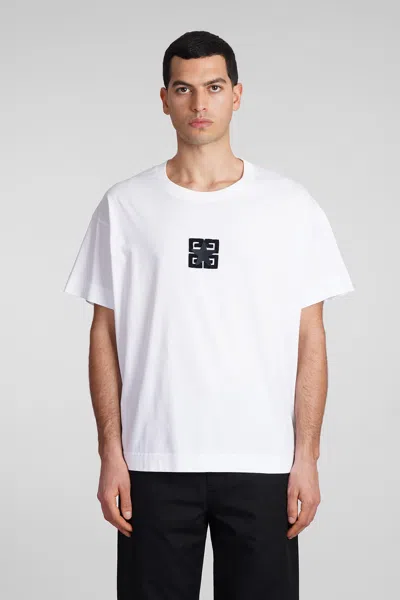 Givenchy 4g Stars Boxy Fit T-shirt In Cotton In White