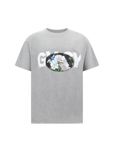 Givenchy T-shirt In Light Grey Melang