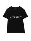 Givenchy Kids' Logo-print Short-sleeve T-shirt In Black