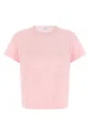 Givenchy Crew Neck Short Sleeve Straight Hem Top In Pink