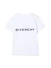 Givenchy Kids Logo Print T-shirt In White