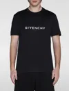 Givenchy Logo Print Cotton T-shirt In Black