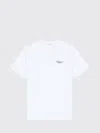 Givenchy Men White Crew Neck T-shirt With Logo On Front And Back In Cotton Man In White