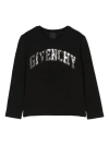 GIVENCHY GIVENCHY T-SHIRT NERA IN JERSEY DI COTONE BAMBINA