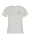 Givenchy White Crew Neck T-shirt With Logo On Front And Back In Cotton Woman In Neutral