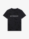 GIVENCHY GIVENCHY OVERSIZED T-SHIRT IN COTTON WITH DESTROYED EFFECT