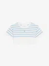 GIVENCHY STRIPED CROPPED T-SHIRT IN COTTON 4G DETAIL