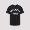 Givenchy Men Black Crewneck T-shirt With Maxi Logo Lettering On The Front In Cotton Man In Black