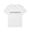 Givenchy White Cotton T-shirt With Logo In White
