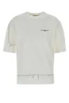 Givenchy Ribbed Crew-neck Cotton T-shirt With Graphic Print In White