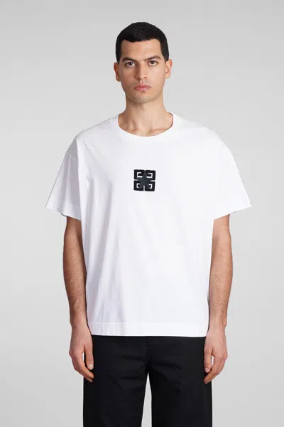 Givenchy 4g Stars Boxy Fit T-shirt In Cotton In White