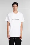 Givenchy Archetype Oversized T-shirt In Cotton In White