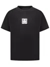 Givenchy 4g-motif Cotton T-shirt In Black