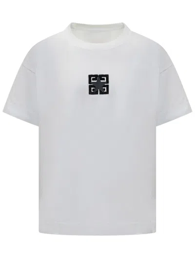 Givenchy T-shirt With 4g Logo In White
