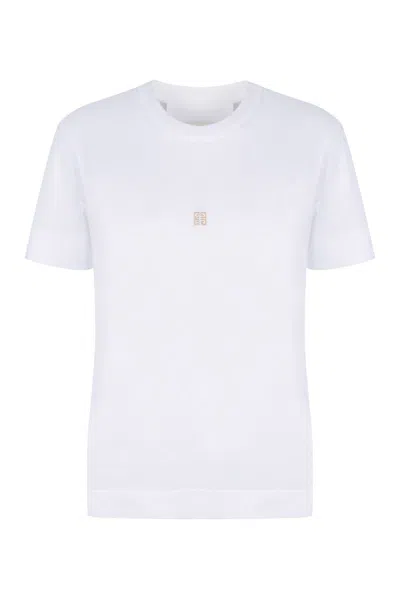 Givenchy Logo Cotton T-shirt In White