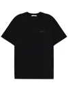 Givenchy Black Crewneck T-shirt With Logo Patch On The Front In Cotton Man In Black