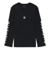 Givenchy Logo-print Long-sleeve T-shirt In Black