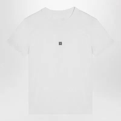 Givenchy T-shirt With Logo Embroidery In White