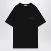 Givenchy Black Cotton T-shirt With Logo In Black