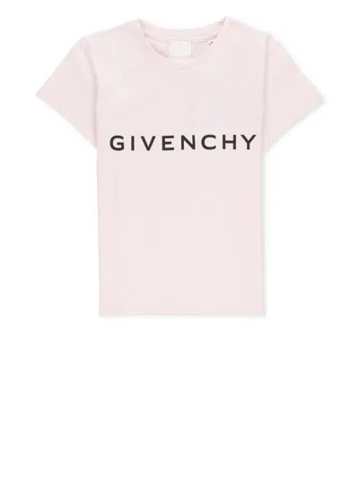 Givenchy Kids' T-shirt With Logo In Rosa