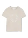 Givenchy Logo Print Round-collar T-shirt In Neutral