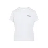 Givenchy White Cotton Jersey Crewneck T-shirt In White