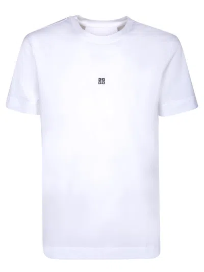 Givenchy Slim Fit 4g Embroidered Cotton T-shirt In White