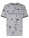 Givenchy Distressed Crewneck T-shirt In Gray