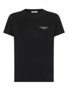 Givenchy Black Cotton Jersey Crewneck T-shirt In Multi