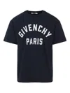 Givenchy Navy Short-sleeved T-shirt With Logo