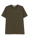 Givenchy Cotton T-shirt With Stamp Print Clothing In Green
