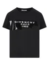 Givenchy Crew-neck Short Sleeve Graphic Cotton T-shirt In Black