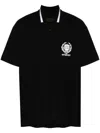Givenchy Logo-embroidered Cotton Polo Shirt In Black
