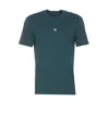 Givenchy Men Green Crewneck T-shirt With 4g Logo On The Front In Cotton Man In Green