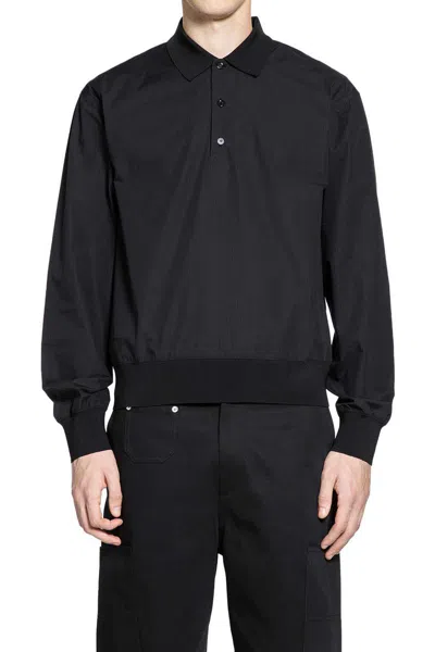 Givenchy Striped Cotton Poplin Polo Shirt In Animal Print