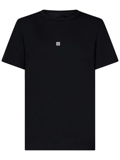 Givenchy Logo Printed Crewneck T-shirt In Black
