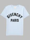 Givenchy Kids Mini Gros Grain T-shirt With Embroidered Front For Boys In Blue