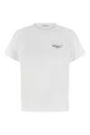 Givenchy White Crew Neck T-shirt With Logo On Front And Back In Cotton Woman In White