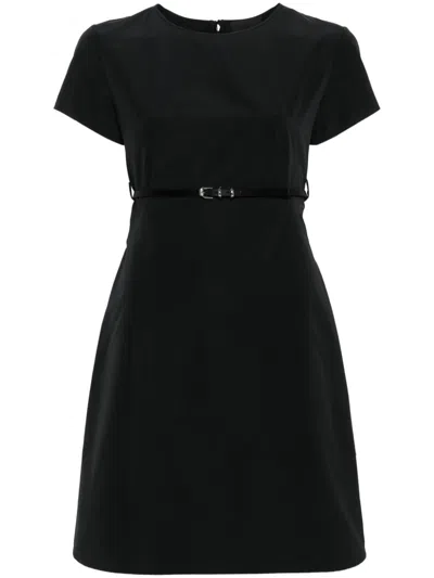 Givenchy Taffeta Voyou Dress In Black