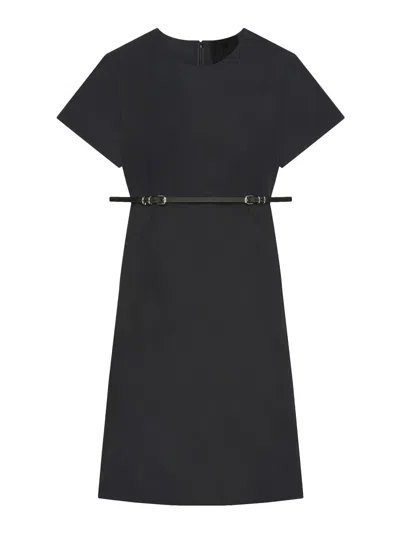 Givenchy Voyou Dress In Cotton Taffetas In Black