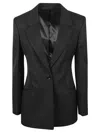 Givenchy Tailored Black Jacket With Single-button Closure In Black