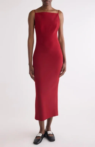 Givenchy Tailored Cady Sheath Dress In Red