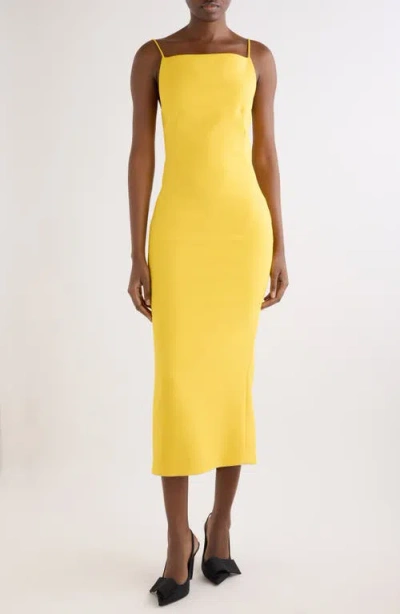 Givenchy Tailored Cady Sheath Dress In Yellow